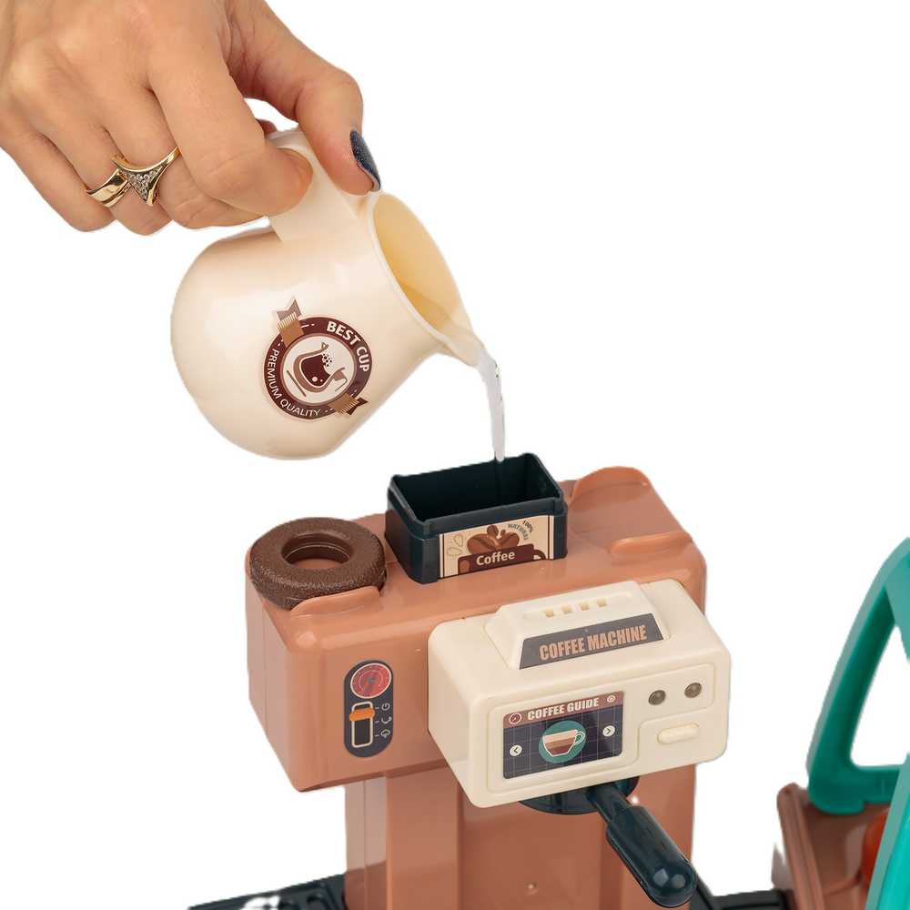 EXTRALINK TOYS Rinkinys MAŁEGO BARISTY EKSPRES KAWIARNIA 40 EL.