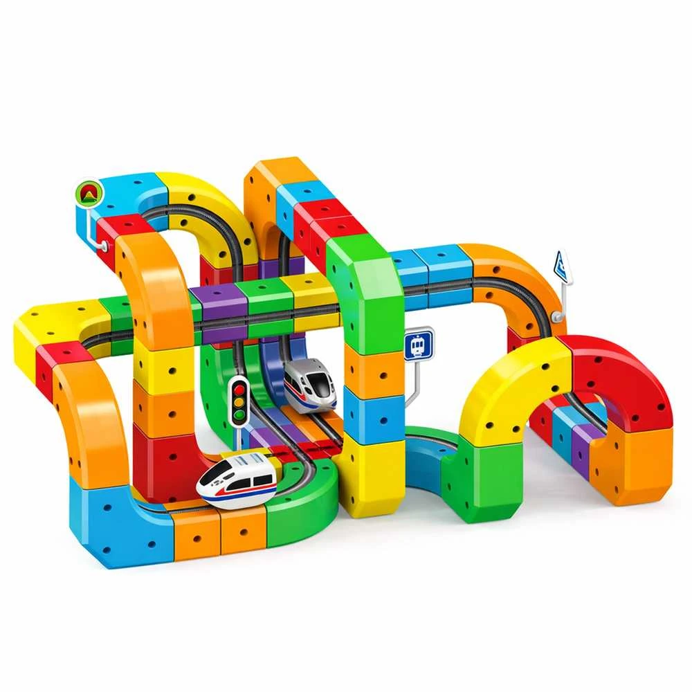 ExtraLink Extralink Toys | Rinkinys torów magnetycznych | magnetic train, magnetic levitation, (150 vnt)