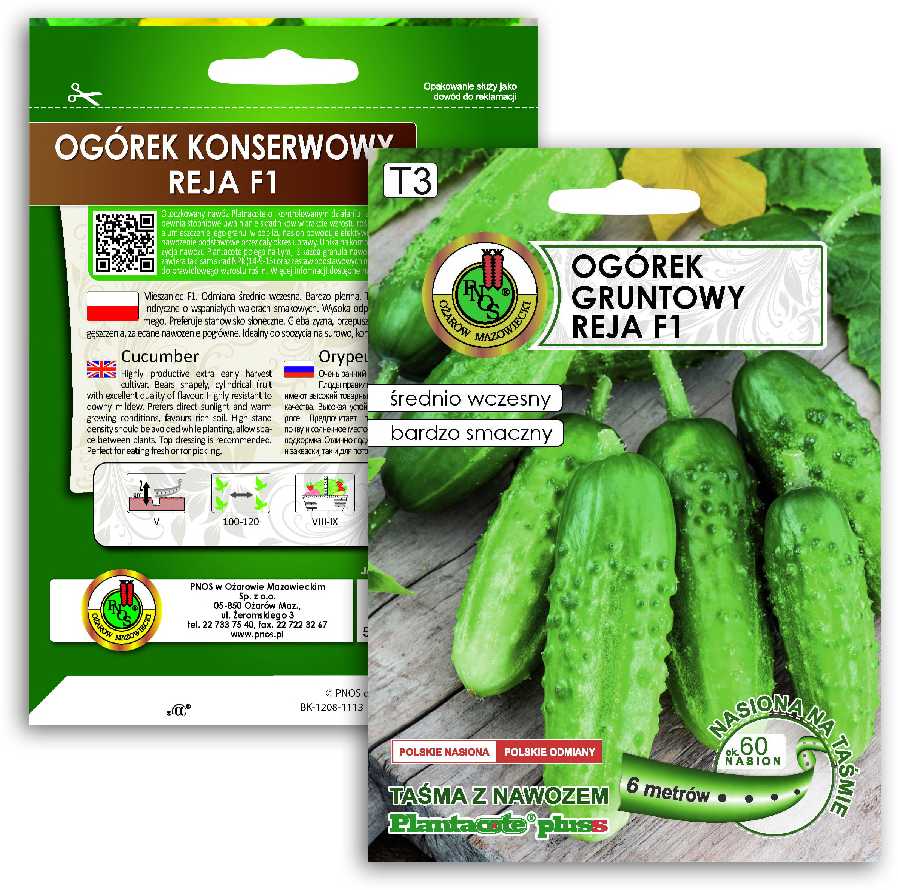 Ground Cucumber Reja F1 PNOS Seeds on Tape, 6m Tape