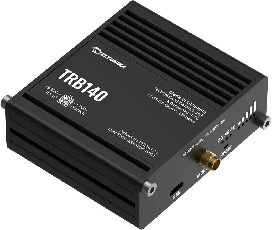 Šakotuvas TELTONIKA IOT GATEWAY TRB140 ETH