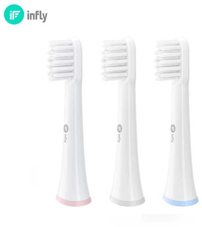 Infly P20C Sonic Dantų šepetėlis Replacement Heads, 3 Pack