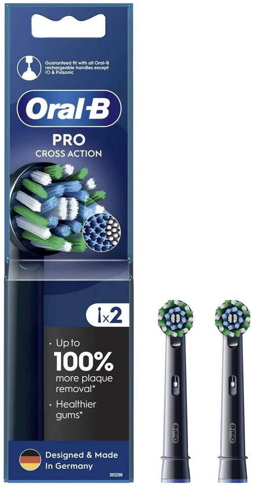 Oral-B EB50BRB CrossAction | 2 vnt. | juoda