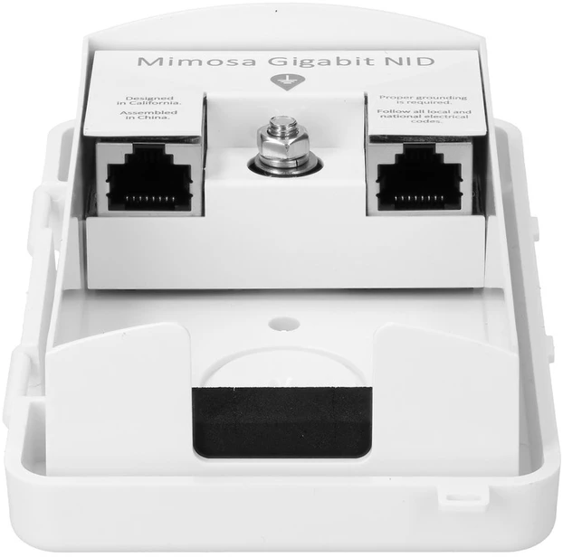 Lauko sąsaja, žaibolaidis su įžeminimu Mimosa NID, 2x RJ-45, gigabito, IP54