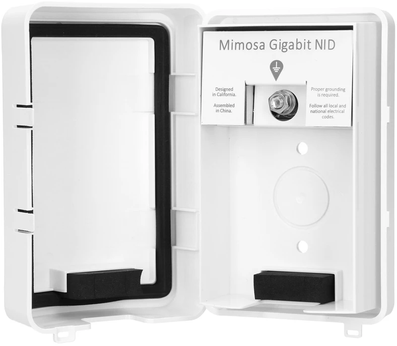 Lauko sąsaja, žaibolaidis su įžeminimu Mimosa NID, 2x RJ-45, gigabito, IP54
