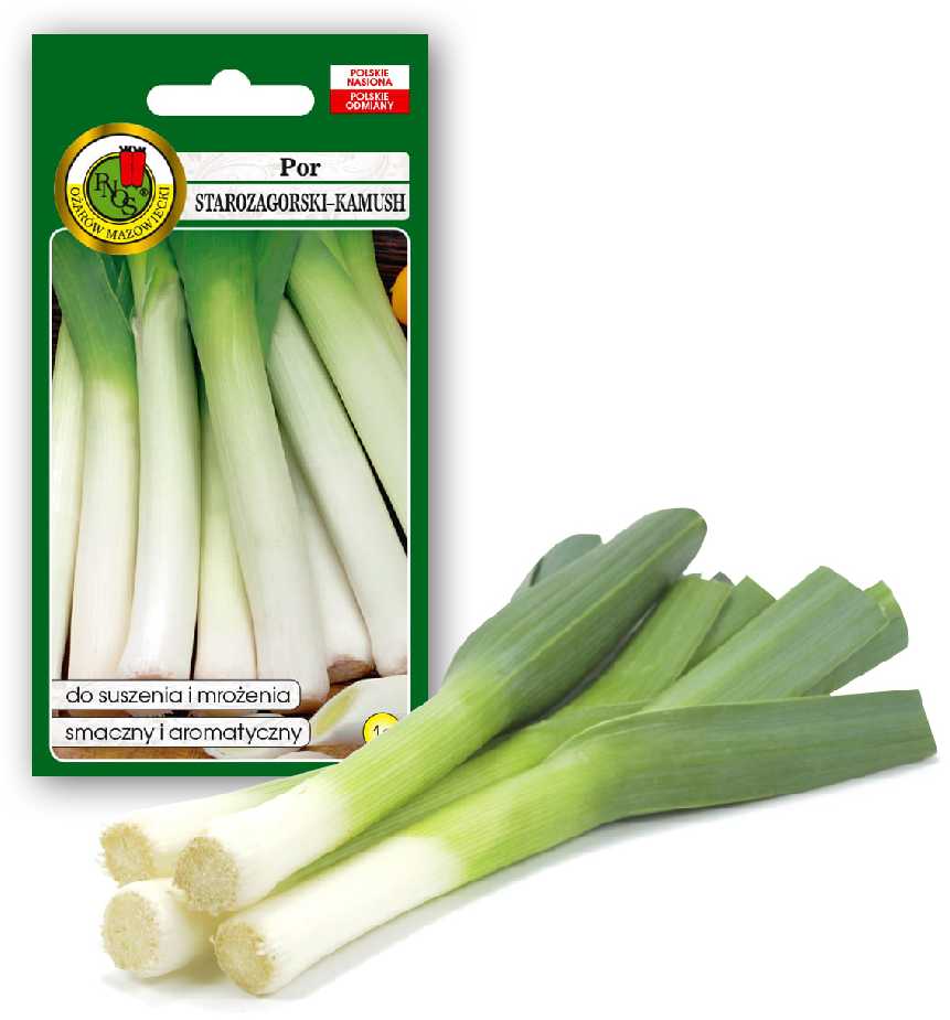 Leek Starozagorski Kamush PNOS Vegetable Seeds, 1g Pack