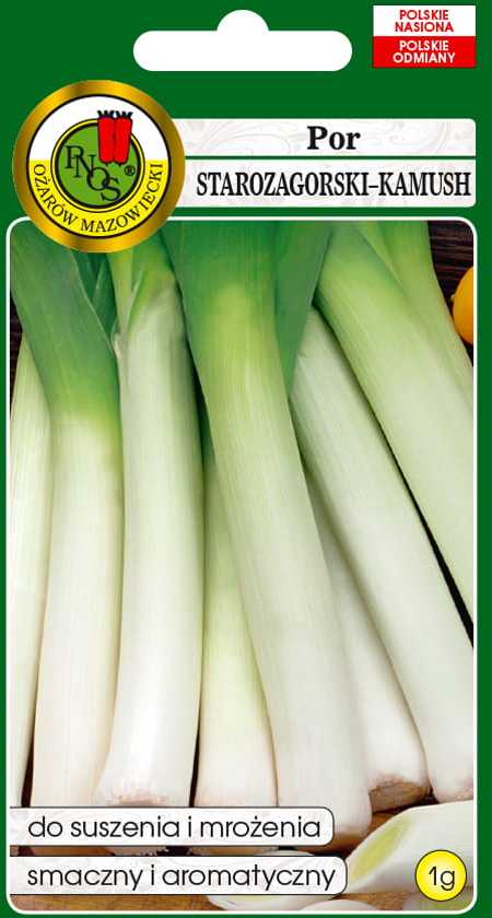 Leek Starozagorski Kamush PNOS Vegetable Seeds, 1g Pack