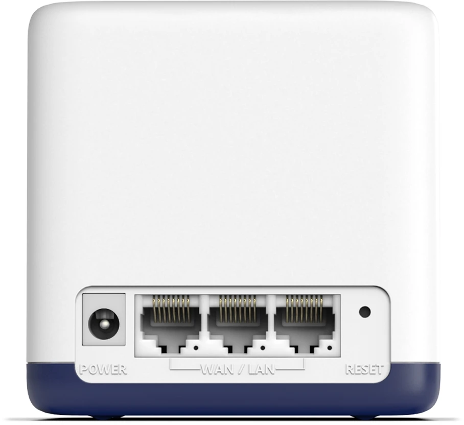 Maršrutizatorius TP-Link „Mercusys“ | AC1900 viso namo tinklinio „Wi-Fi“ sistema | „Halo H50G“ (2 vnt.) | 802.11ac | 600+1300 Mbps | Ethernet LAN (RJ-45) jungtys 3 | Tinklo palaikymas: Taip | MU-MiMO: Taip | Mobilusis plačiajuostis ryšys: Be