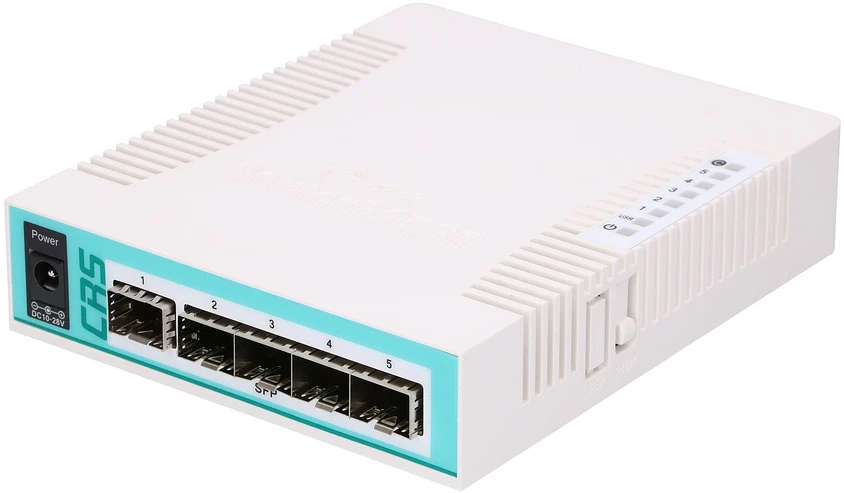 MIKROTIK CRS106-1C-5S komutatorius 1x RJ45 1000Mb/s 6x SFP