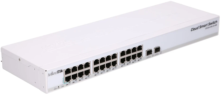 MikroTik | Cloud maršrutizatorius Switch CRS326-24G-2S+RM | Managed L3 | Montuojamas į rack spintą | Gigabit Ethernet (vario) jungtys: 24 | SFP+ jungtys: 2