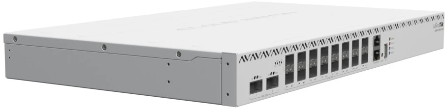 Maršrutizatorius MikroTik | Debesų kompiuterijos maršrutizatorių komutatorius su RouterOS L5 licencija | 518-16XS-2XQ-RM | Montuojamas į lentyną | SFP jungčių kiekis: 16x po 25G SFP28 jungtys; 2x po 25G SFP28 jungtys | Maitinimo šaltinio tipas: vidinis