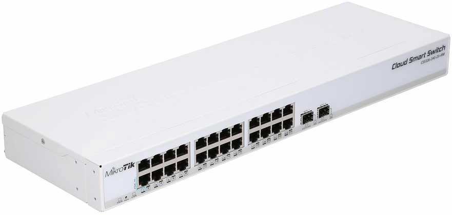 Šakotuvas MikroTik | Cloud Smart Switch | CSS326-24G-2S+RM | Tvarkoma L2 | Montuojamas ant stovo | Gigabit Ethernet (vario) jungtys kiekis 24 | SFP+ jungtys kiekis 2 | 12 mėn.