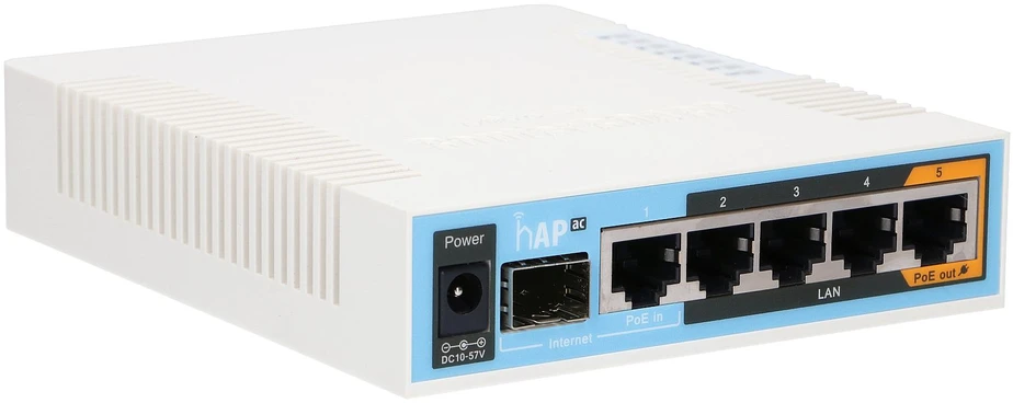 Šakotuvas Mikrotik „MicroTick“ | RB962UiGS-5HacT2HnT | hAP ac | 802.11ac | 1300 Mbps | 10/100/1000 Mbps | Ethernet LAN (RJ-45) jungtis 5 | MU-MiMO Taip | 12 min.
