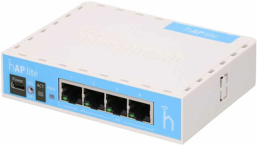 Šakotuvas Mikrotik MicroTick | hAP Lite Classic | RB941-2nD | 802.11n | 10/100 Mbit/s | Ethernet LAN (RJ-45) jungle 4 | Tinklelio atramos Nr. | MU-MiMO Nr. | Nėra mobiliojo plačiajuosčio ryšio | Antenos tipas Vidinis | 1xUSB | 12 min.