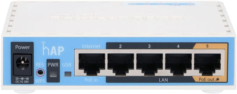 MIKROTIK RB951Ui-2nD hAP prieigos taškas 2.4GHz 5x RJ45 100Mb/s