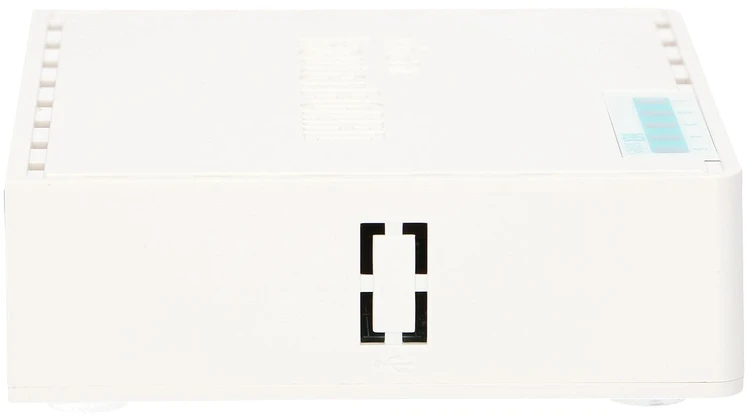 Šakotuvas MIKROTIK MT RB750r2 MikroTik hEX lite RouterOS L4 64MB RAM, 5xLAN, Soho Maršrutizatorius, PoE in, plastikas case