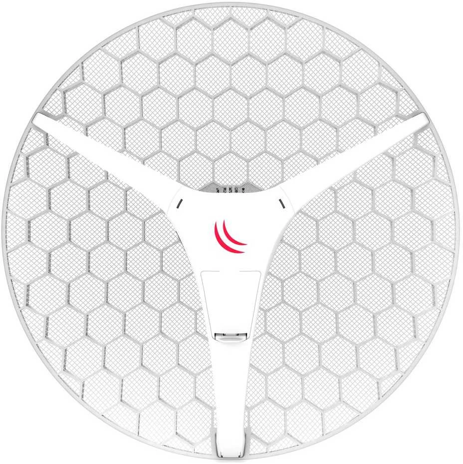 Maršrutizatorius Mikrotik LHG XL HP5 antena su 27,5 dBi stiprinimo koeficientu