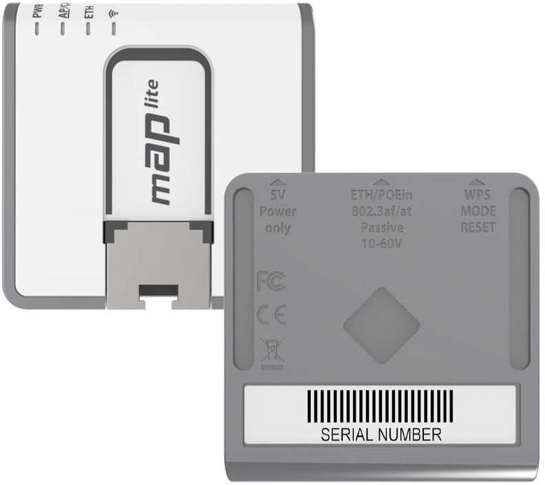 Maršrutizatorius Mikrotik „MicroTick“ | RBmAPL-2nD | „mAP lite“ | 802.11n | 150 Mbps | 10/100 Mbps | Ethernet LAN (RJ-45) jungtis 1 | MU-MiMO Ne | 12 min.