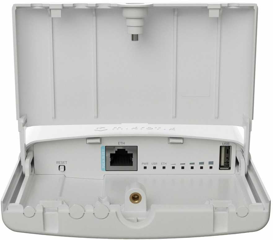 Maršrutizatorius Mikrotik NetBox 5 kirvis | Prieigos taškas | L11UG-5HaxD-NB, WiFi6, 1x RJ45 1000Mb/s, USB, IP54
