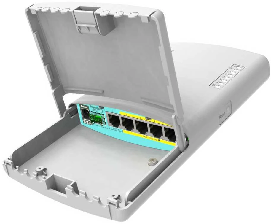 Maršrutizatorius MIKROTIK RB960PGS-PB PowerBox Pro L4 128MB RAM 5xGig LAN 1xSFP 1xUSB prievadas 2-5 802.3af/at