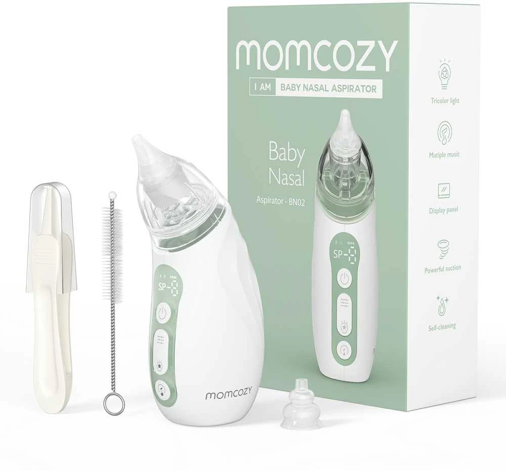 MOMCOZY KŪDIKIŲ NOSIES ASPIRATORIUS SU ILGAI LAIKANČIA BATERIJA