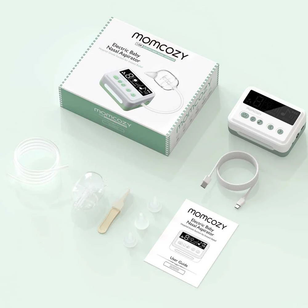 MOMCOZY LIGONINĖS LYGIO ELEKTRINIS KŪDIKIO NOSIES ASPIRATORIUS