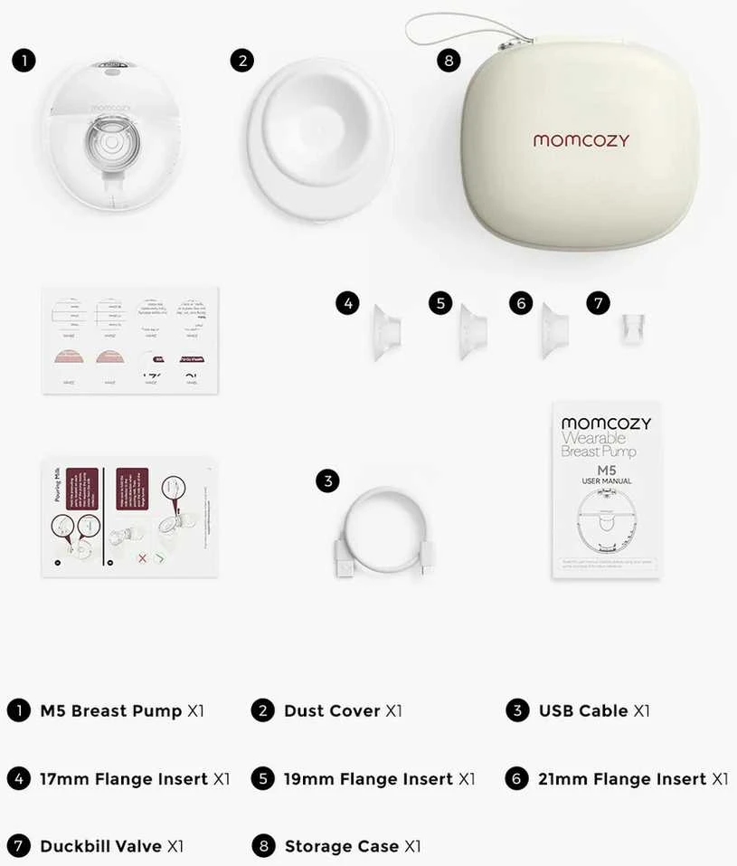 Momcozy nešiojamas belaidis pientraukis M5