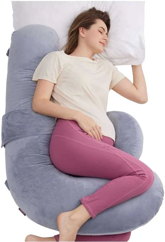 MOMCOZY NĖŠČIOSIOS PAGALVĖ, F FORMOS, VELVET Pilkas