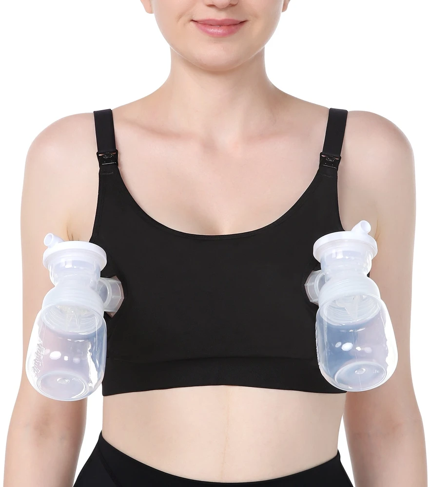 Momcozy YN08 (S), Hands-Free breast pump bra, Juodas