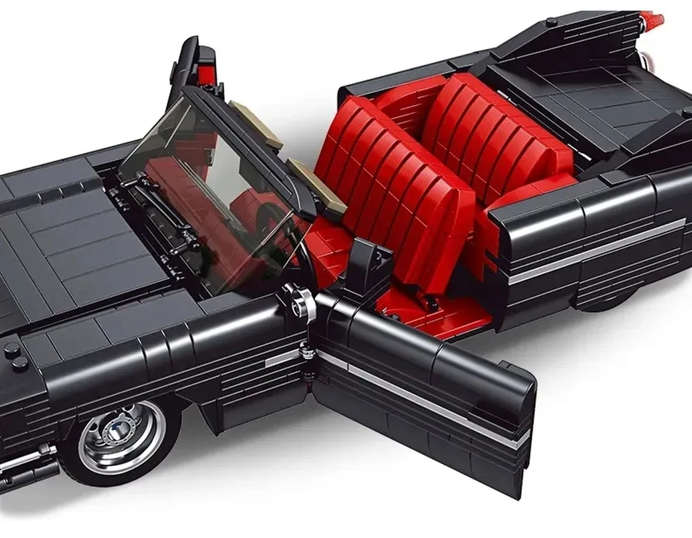 Mould King Statybiniai blokeliai Cadillac Retro car Cabrio 1245 vnt. Pelėsių karalius 10012