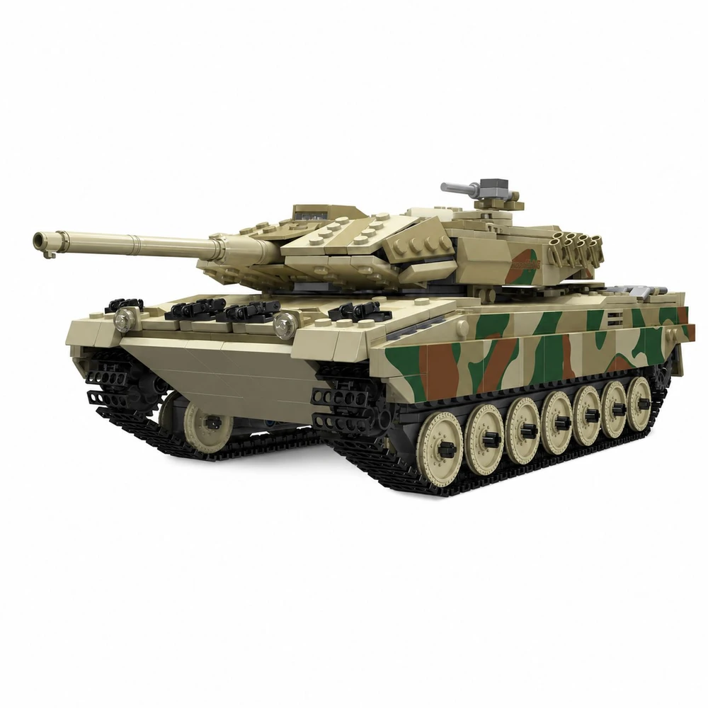 Mould King 20020s Leopard 2 Tank - 1100 det., valdomas pulteliu