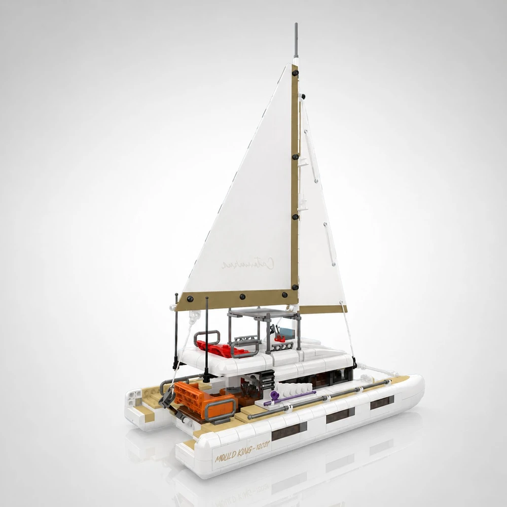 Mould King Catamaran Sailboat 10217 | Rinkinys klocków | 890 dalys