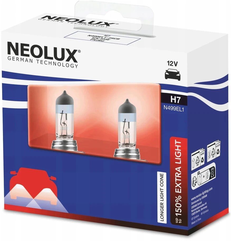 Lemputė NEOLUX H7 12V 55W 150% EXTRA LIGHT