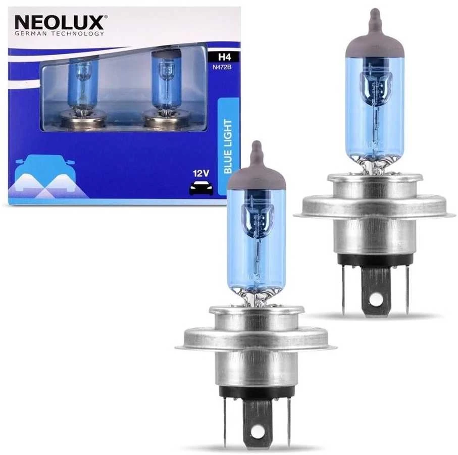 „Neolux H4 Mėlyna Light“ 2 vnt. pakuotė | Halogeninės lemputės | 12 V, 60/55 W