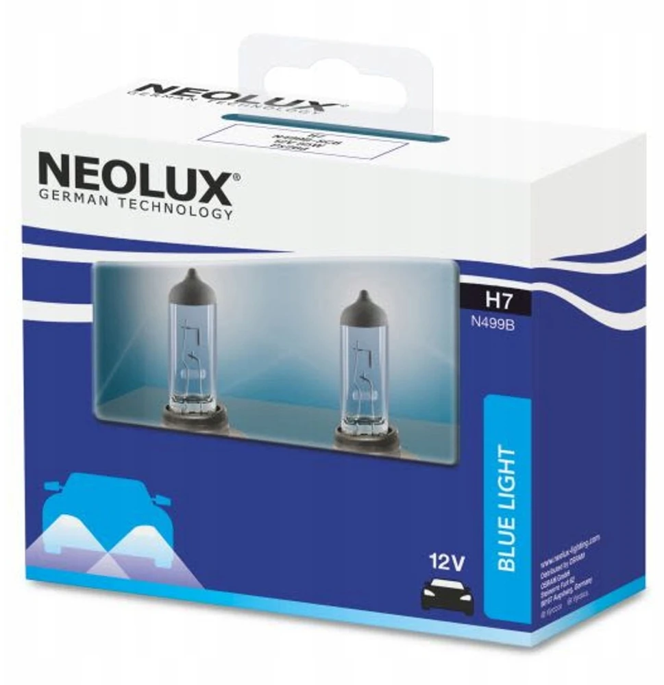 NEOLUX Mėlynas LIGHT H7 12 V 55 W, 2 SZT.