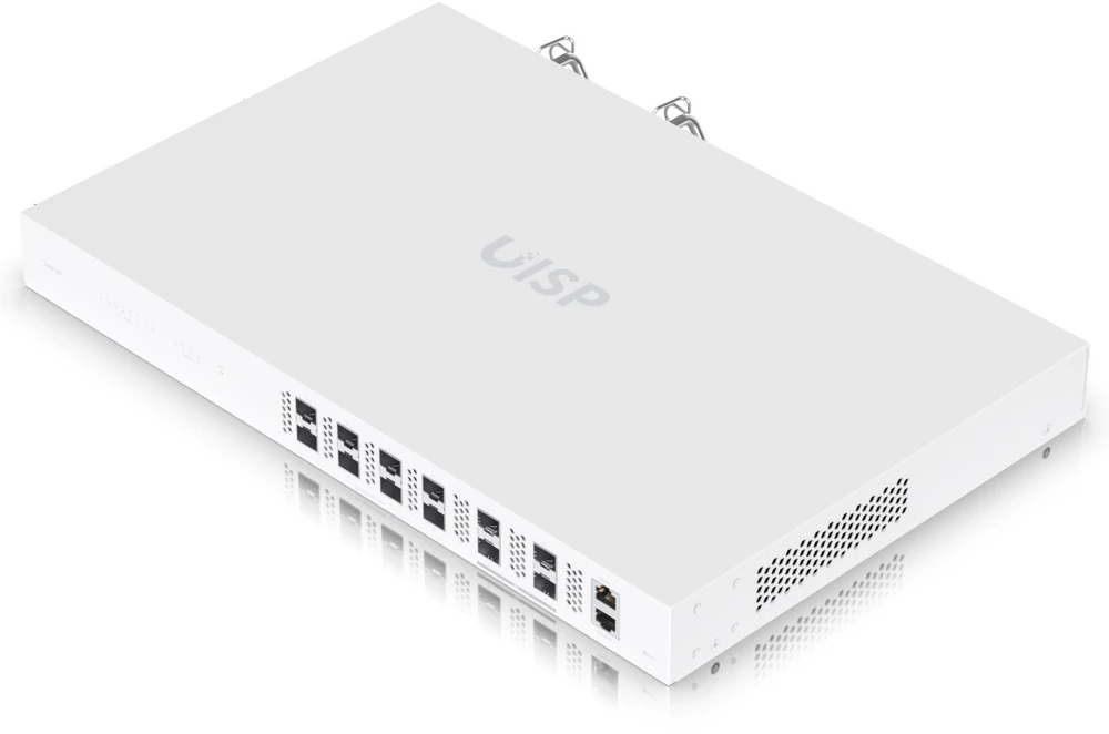 Šakotuvas Ubiquiti UISP-FIBER-OLT-XGS | OLT | UISP Fiber OLT XGS, 8x XGS-PON, 4x SFP28, 1U viryklės