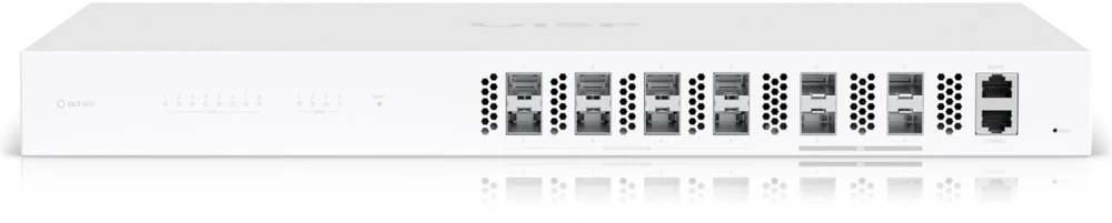 Šakotuvas Ubiquiti UISP-FIBER-OLT-XGS | OLT | UISP Fiber OLT XGS, 8x XGS-PON, 4x SFP28, 1U viryklės
