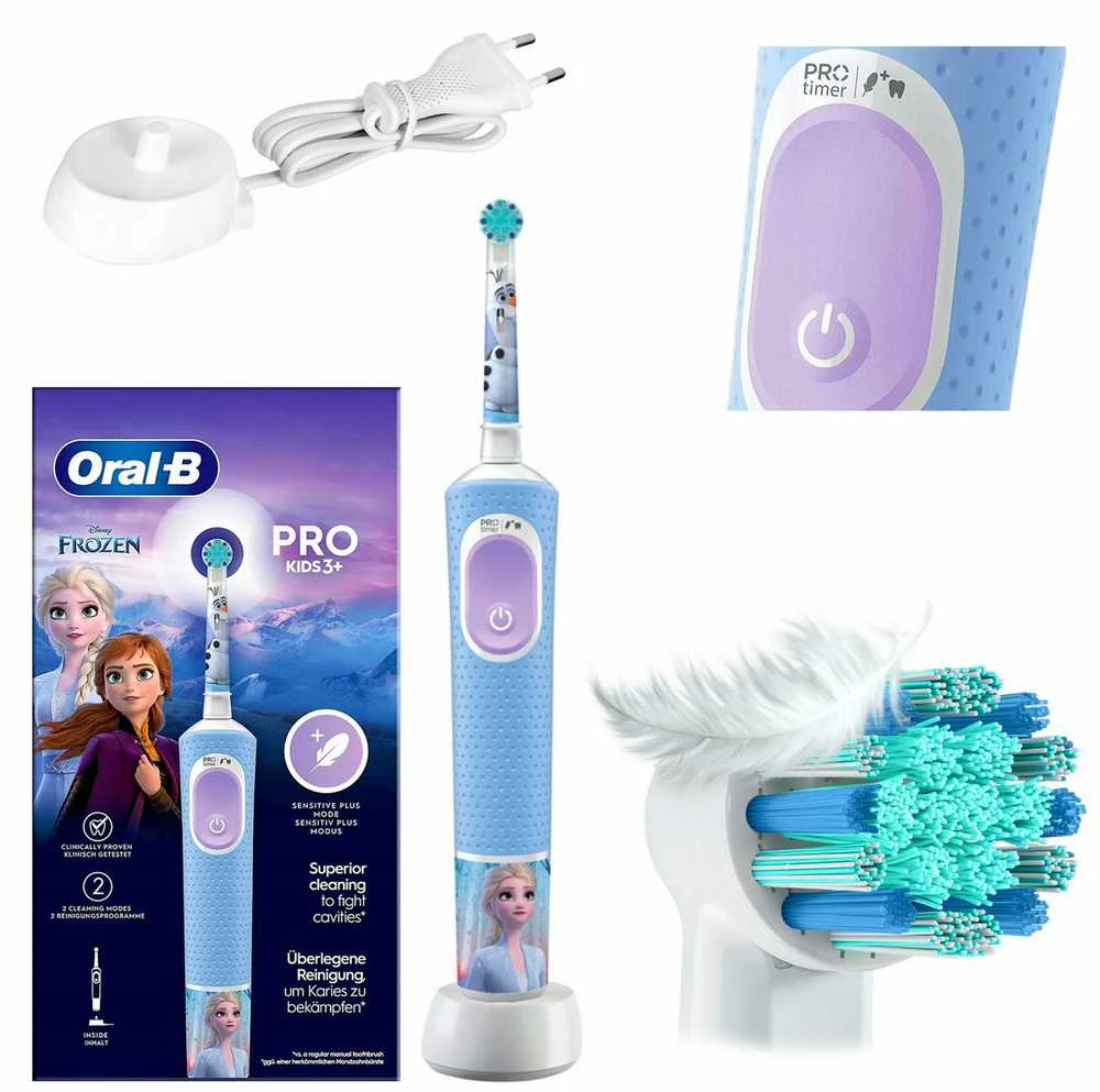 Braun D103.413.2K Vitality PRO Kids Elektrinis Dantų Šepetėlis 3+ Frozen