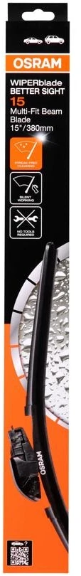 Osram Wiperblades Better Sight OBSB380, Car windscreen wipers, 15" / 380 mm