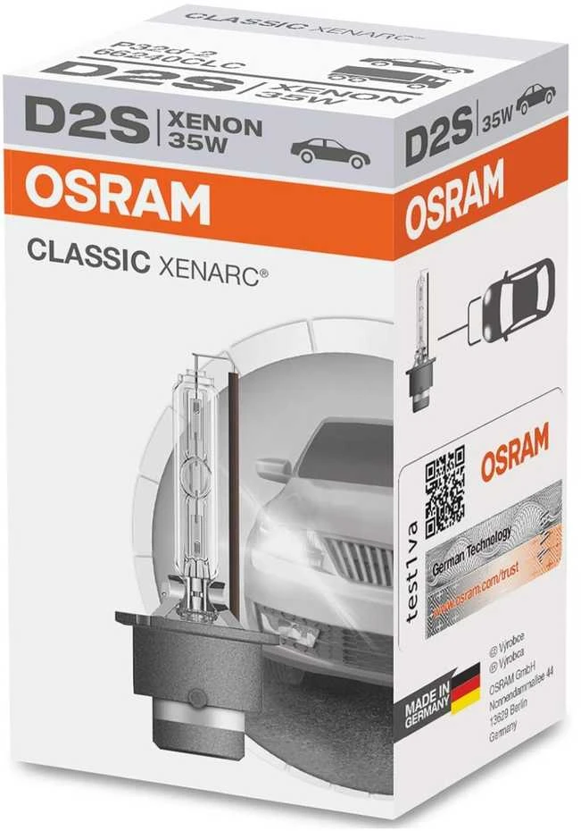OSRAM XENON CLASSIC Automobilinė lemputė 35W P32D-2 D2S 1vnt