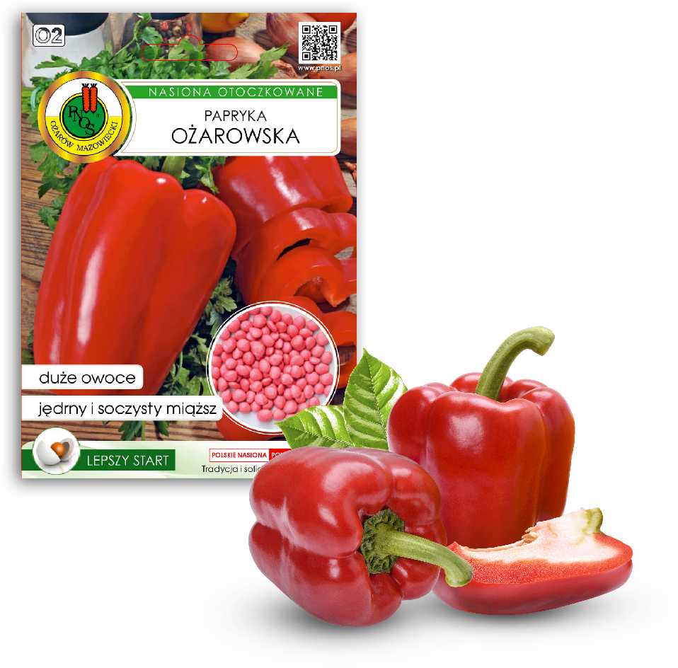 Ożarowska Pepper PNOS dengtos sėklos, 50 vnt. pakuotė
