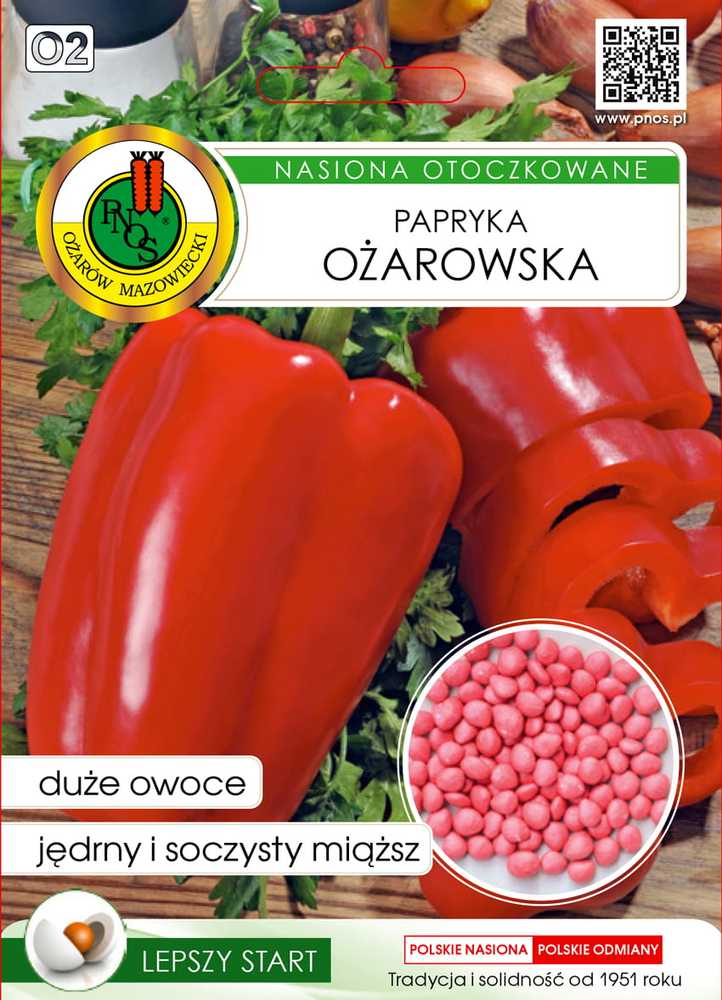 Ożarowska Pepper PNOS dengtos sėklos, 50 vnt. pakuotė