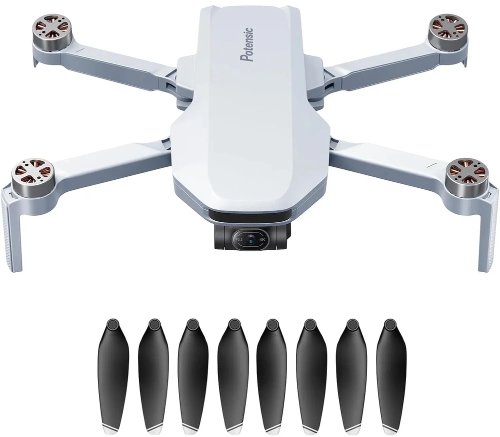 Polesie „Potensic Atom“ dronas su 3 ašių stabilizatoriumi, 4K raiška, 1 drono rinkinys, be baterijų ir priedų