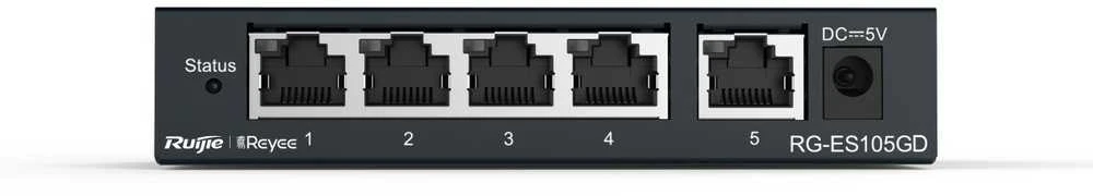 Šakotuvas Ruijie Networks 5 prievadų komutatorius RG-ES105GD