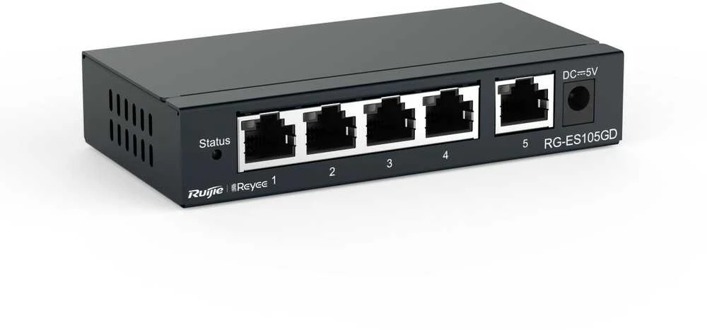Šakotuvas Ruijie Networks 5 prievadų komutatorius RG-ES105GD