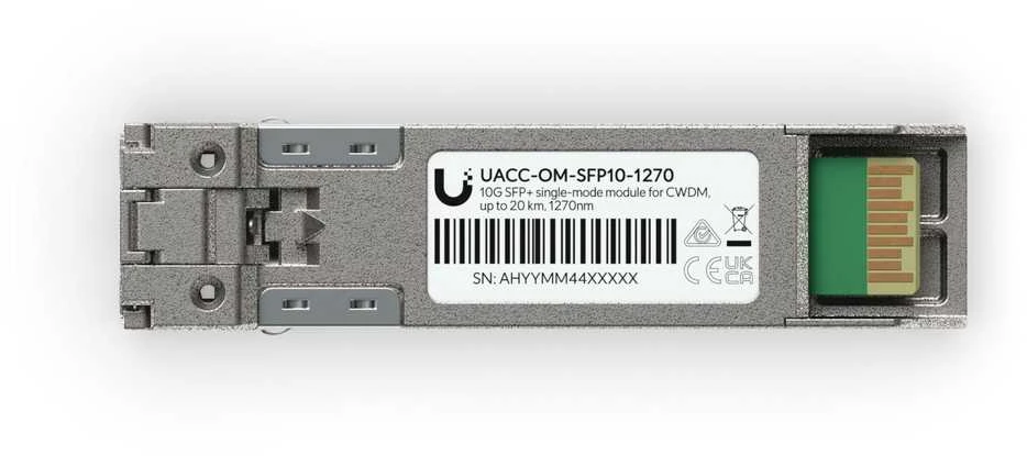 Šakotuvas Ubiquiti UACC-OM-SFP10-1270 tinklo siųstuvo-imtuvo modulio šviesolaidinis 11300 Mbit/s SFP+ 1270 nm