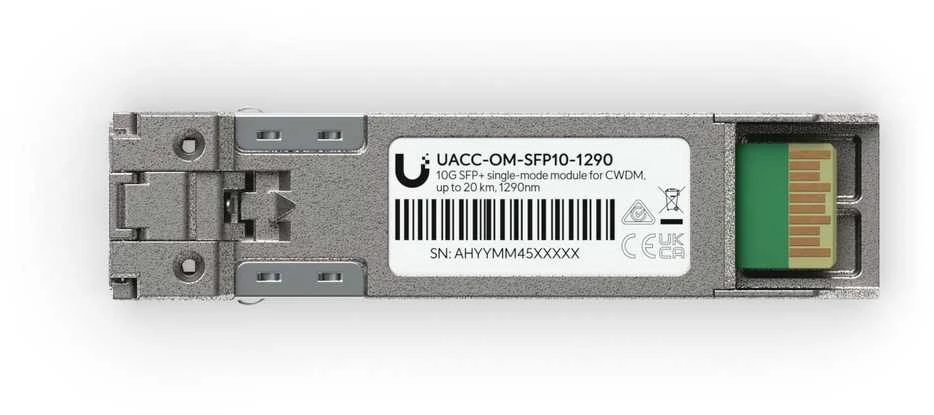 Šakotuvas Ubiquiti UACC-OM-SFP10-1290 tinklo siųstuvo-imtuvo modulio šviesolaidinis 11300 Mbit/s SFP+ 1290 nm