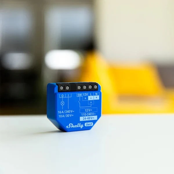 „Shelly 1 Gen3“ su „WiFi“ / „Bluetooth“ (4 vnt.)