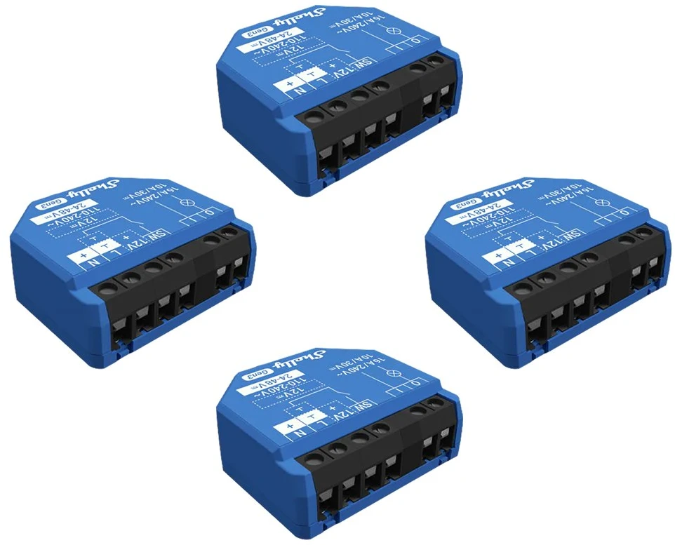 „Shelly 1 Gen3“ su „WiFi“ / „Bluetooth“ (4 vnt.)