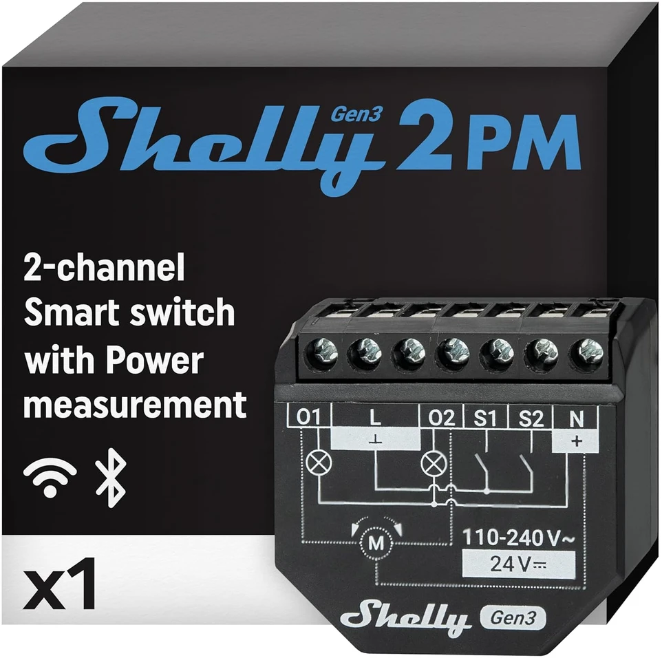 Shelly 2PM Gen3 valdiklis