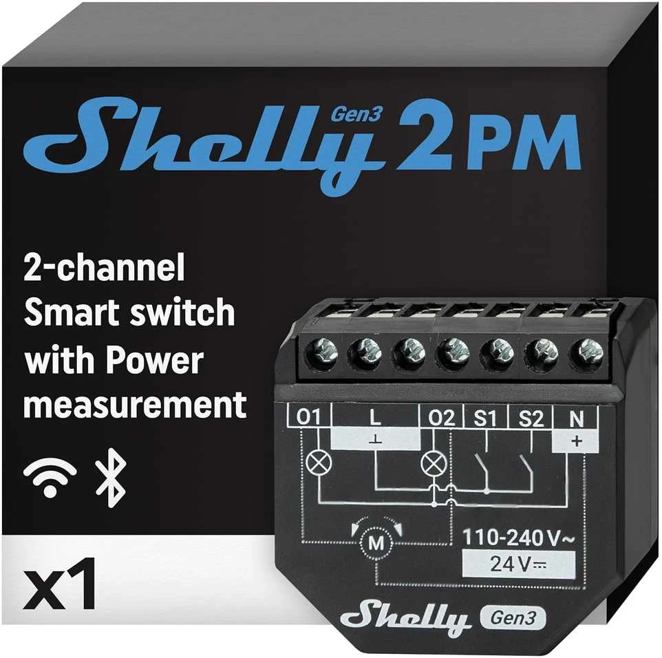 Shelly 2PM Gen3 valdiklis